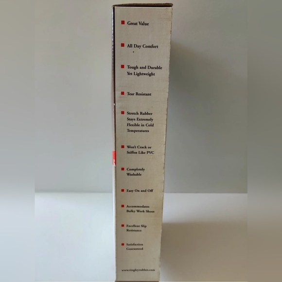 Tingley Weather Tuff Stretch Overshoes Hi Top 100% Waterproof Size Large 9.5-11 - Picture 2 of 8